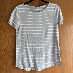 3-Pack of Pink Clover Striped Tee’s - Grey, Navy, and Maroon (XS)